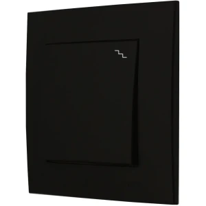 Ospel Szafir Czarny Łącznik Schodowy Zestaw Z Ramką