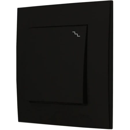 Ospel Szafir Czarny Łącznik Schodowy Zestaw Z Ramką