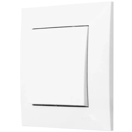 Ospel Szafir Biały Łącznik Pojedynczy Zestaw Z Ramką