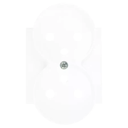 Ospel Szafir Biały Gniazdo Podwójne Zestaw Z Ramką