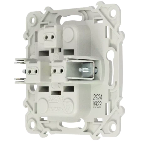 Ospel Szafir Biały Gniazdo Podwójne Zestaw Z Ramką