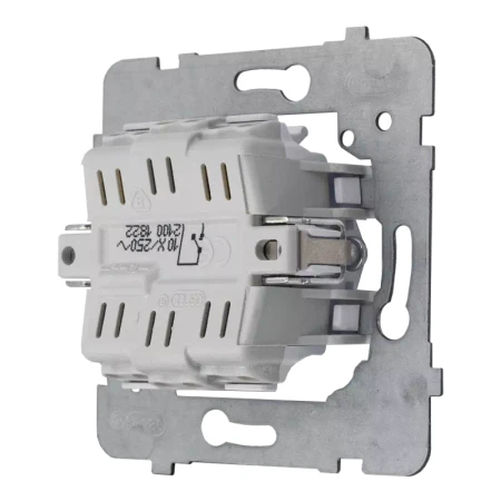 Włącznik Pojedynczy Z Podświetleniem Niebieskim Ospel Aria