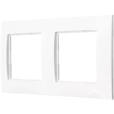 Zestaw Dwóch Gniazd W Ramce Biały / Złoty Ospel Aria