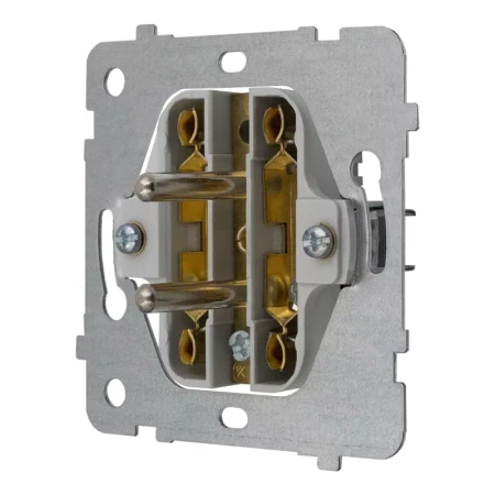 Ospel Aria Gniazdo Podwójne Bez Ramki Biały / Złoty