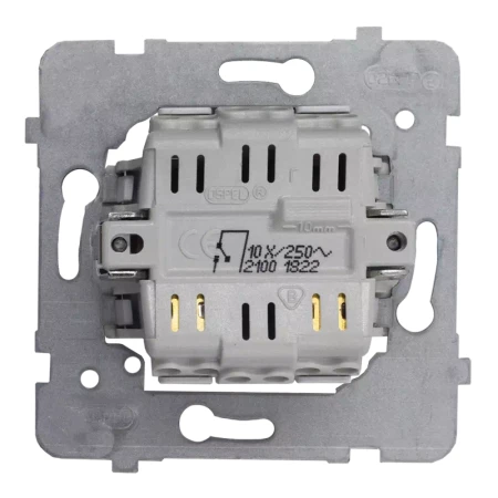 Włącznik Dzwonkowy Czarny Z Podświetleniem Bialym