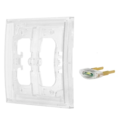 Włącznik Dzwonkowy Czarny Z Podświetleniem Złotym