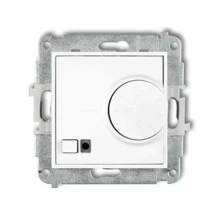 Karlik Mini biały Elektroniczny regulator temperatury z czujnikiem podpodłowym bez ramki MRT-1