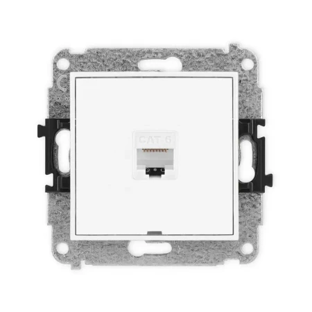 Karlik Mini biały Gniazdo komputerowe 1xRJ45 bez ramki MGKBO-3