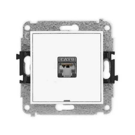 Karlik Mini biały Gniazdo komputerowe 1xRJ45 bez ramki MGKBO-5