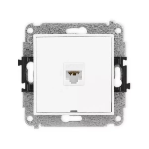 Karlik Mini biały Gniazdo komputerowe 1xRJ45 bez ramki MGKBO-7
