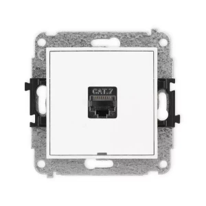 Karlik Mini biały Gniazdo komputerowe 1xRJ45 bez ramki MGKBO-9
