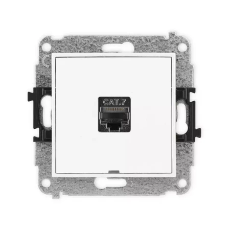 Karlik Mini biały Gniazdo komputerowe 1xRJ45 bez ramki MGKBO-9