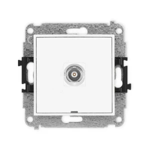 Karlik Mini biały Gniazdo 1x BNC bez ramki MGBNCBO-1