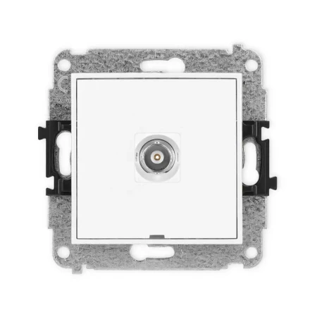 Karlik Mini biały Gniazdo 1x BNC bez ramki MGBNCBO-1