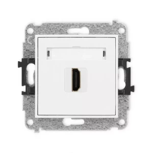 Karlik Mini biały Gniazdo 1x HDMI 2.0 bez ramki MHDMI-3