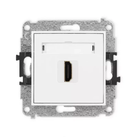Karlik Mini biały Gniazdo 1x HDMI 2.0 bez ramki MHDMI-3