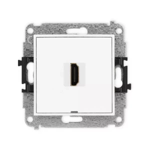 Karlik Mini biały Gniazdo 1x HDMI 2.0 bez ramki MHDMIBO-3
