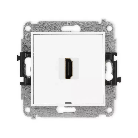 Karlik Mini biały Gniazdo 1x HDMI 2.0 bez ramki MHDMIBO-3