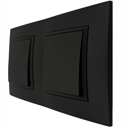 Zestaw Dwa Włączniki Pojedyncze W Ramce Ospel Aria