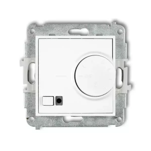 Karlik Mini biały mat Elektroniczny regulator temperatury z czujnikiem powietrznym bez ramki 25MRT-2
