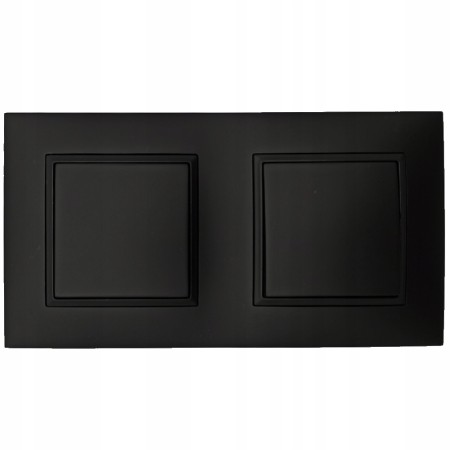 Zestaw Dwa Włączniki Pojedyncze W Ramce Ospel Aria