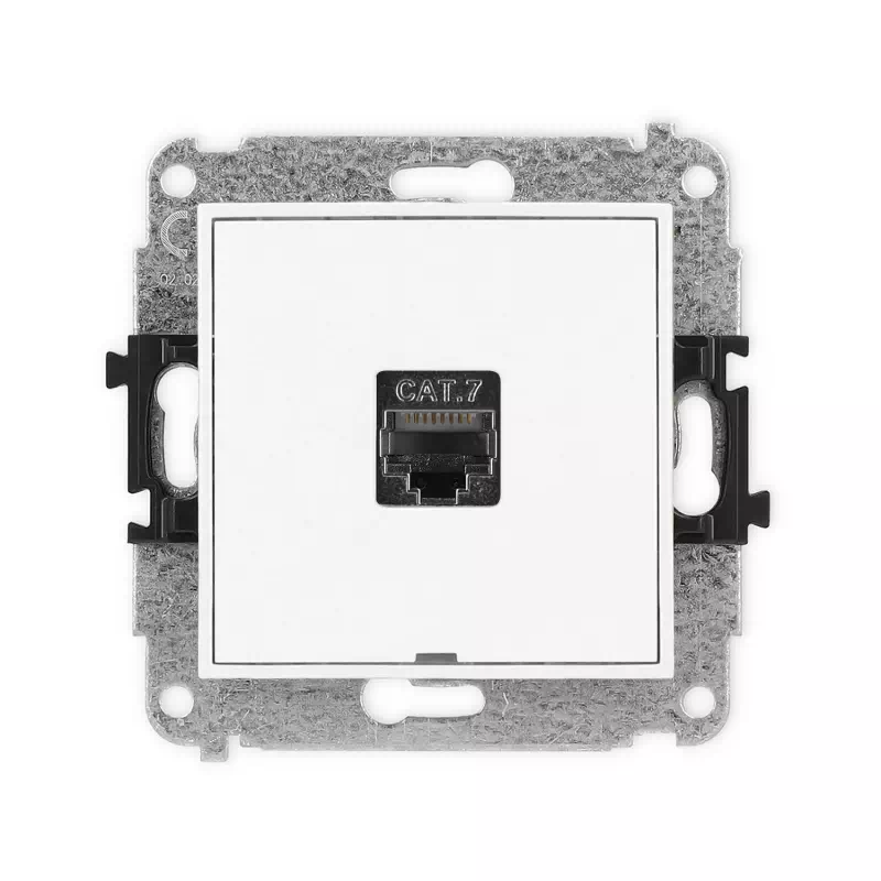 Karlik Mini biały mat Gniazdo komputerowe 1xRJ45 bez ramki 25MGKBO-9