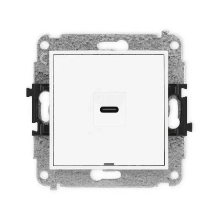 Karlik Mini biały mat Gniazdo 1x USB C-C bez ramki 25MGUSBBO-7