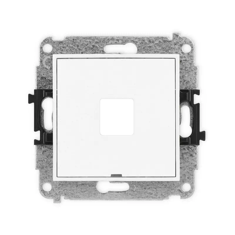 Karlik Mini biały mat Gniazdo 1x keystone puste bez ramki 25MGMBO-1P