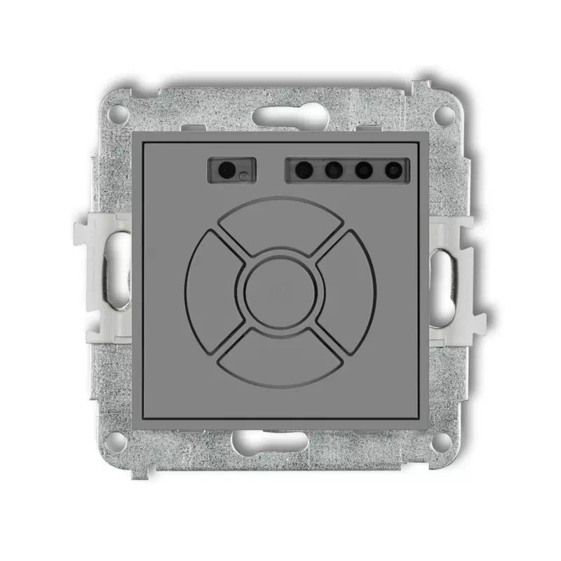 Karlik Mini szary mat Elektroniczny sterownik rolet lokalny z pilotem bez ramki 27MSR-2