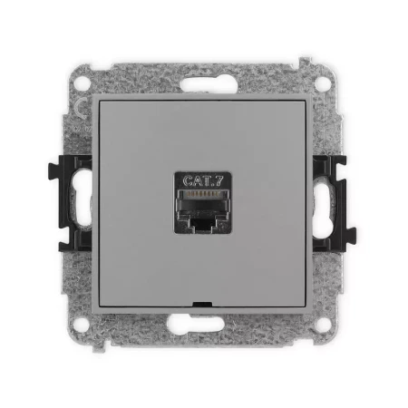 Karlik Mini szary mat Gniazdo komputerowe 1xRJ45 bez ramki 27MGKBO-9