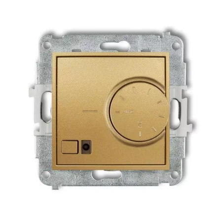 Karlik Mini złoty Elektroniczny regulator temperatury z czujnikiem podpodłowym bez ramki 29MRT-1