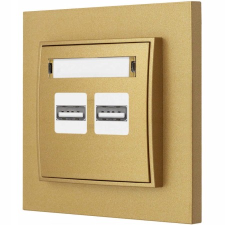 Gniazdo Ładowarka 2Xusb 3.1A Z Ramką Mini 29/29