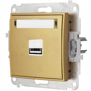 Gniazdo Ładowarka 1Xusb 2A Bez Ramki Mini 29/29
