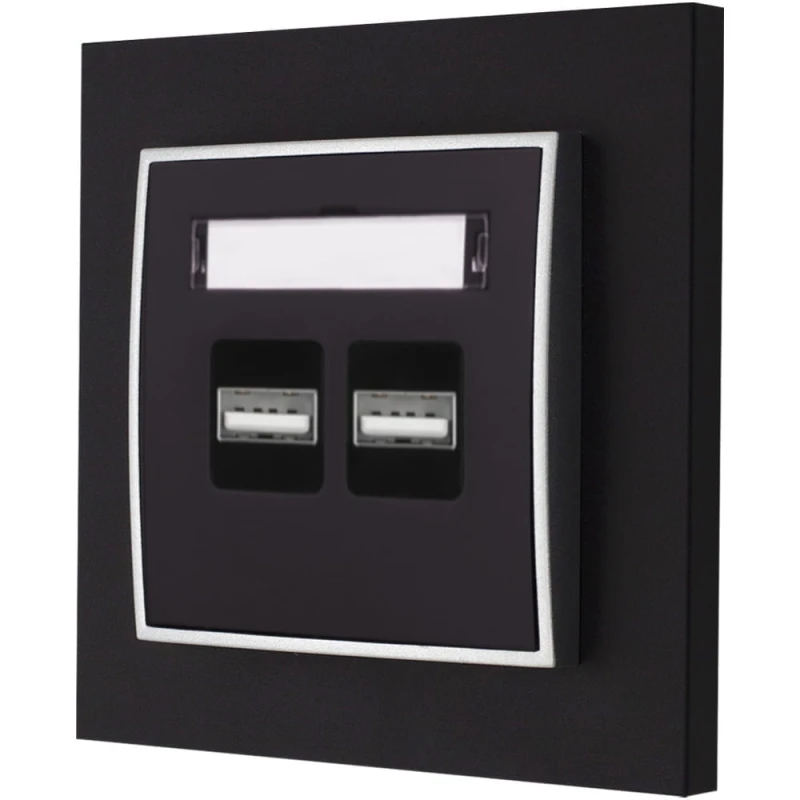 Gniazdo Ładowarka 2Xusb 3.1A Z Ramką Mini 12/07