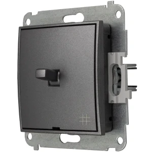 Karlik Mini grafitowy Włącznik krzyżowy w stylu USA bez ramki 11MWPUS-6