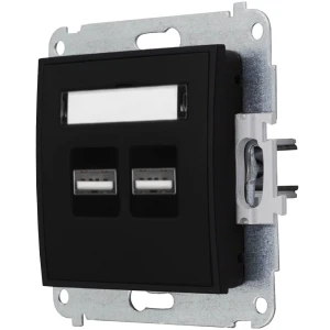 Gniazdo ładowarka 2xUSB 3.1A bez ramki MINI 12/12