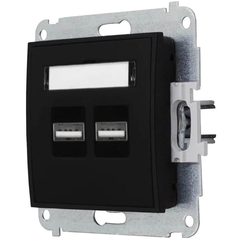 Gniazdo ładowarka 2xUSB 3.1A bez ramki MINI 12/12