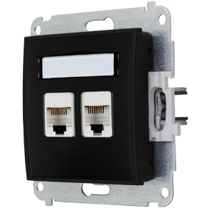 Gniazdo Internetowe 2X Bez Ramki Karlik Mini 12/12