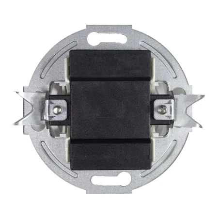 Dwa włączniki podwójne retro z ramką biały styl loft