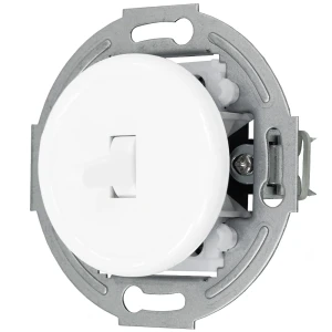 Włącznik schodowy retro bez ramki kolor biały styl loft