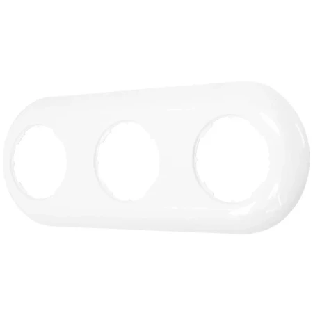 Ramka potrójna retro kolor biały styl loft