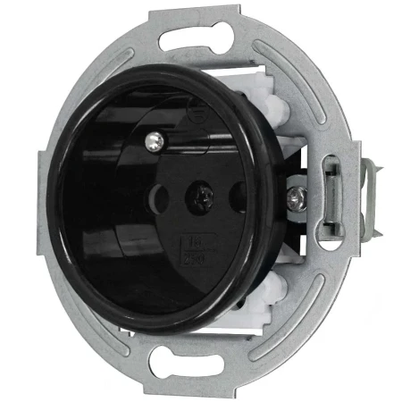 Dwa gniazda pojedyncze retro z ramką czarny styl loft