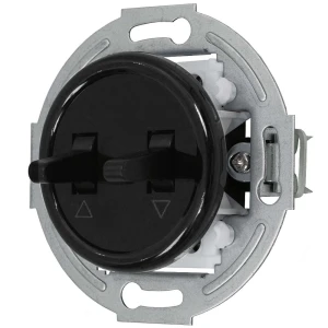 Włącznik roletowy retro bez ramki kolor czarny styl loft