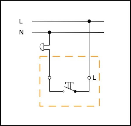 Łącznik dzwonkowy 'Retro ceramic' bez ramki,  10A-250V~, czarny TG-RC-111B