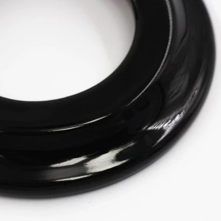 Ramka potrójna okrągła do wyłączników i gniazd  'Retro ceramic' - czarna TG-RC-003RB