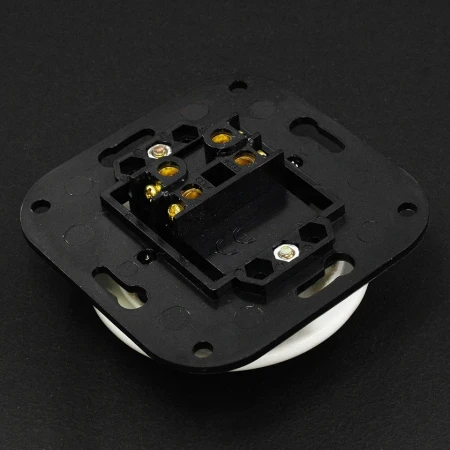 Włącznik podwójny Retro ceramic bez ramki 10A-250V biały TG-RC-210W
