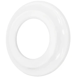 Ramka pojedyncza okrągła do wyłączników i gniazd 'Retro ceramic' - biała TG-RC-001RW
