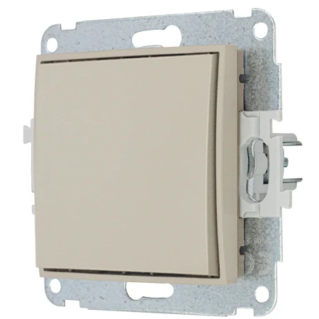Karlik Seria Mini Mechanizm łącznika jednobiegunowego kolor taupe symbol 60MWP-1
