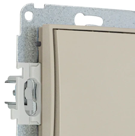 Karlik Seria Mini Mechanizm łącznika jednobiegunowego kolor taupe symbol 60MWP-1