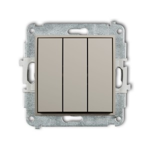 Karlik Seria Mini Mechanizm łącznika potrójnego kolor taupe symbol 60MWP-7